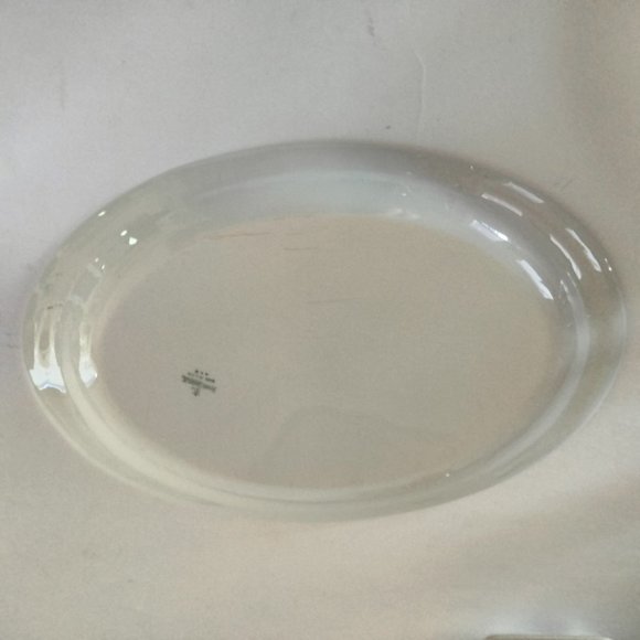 Antique Homer Laughlin Empress Rose Lattice Platter Large Serving Plate 15 inch - Picture 4 of 7